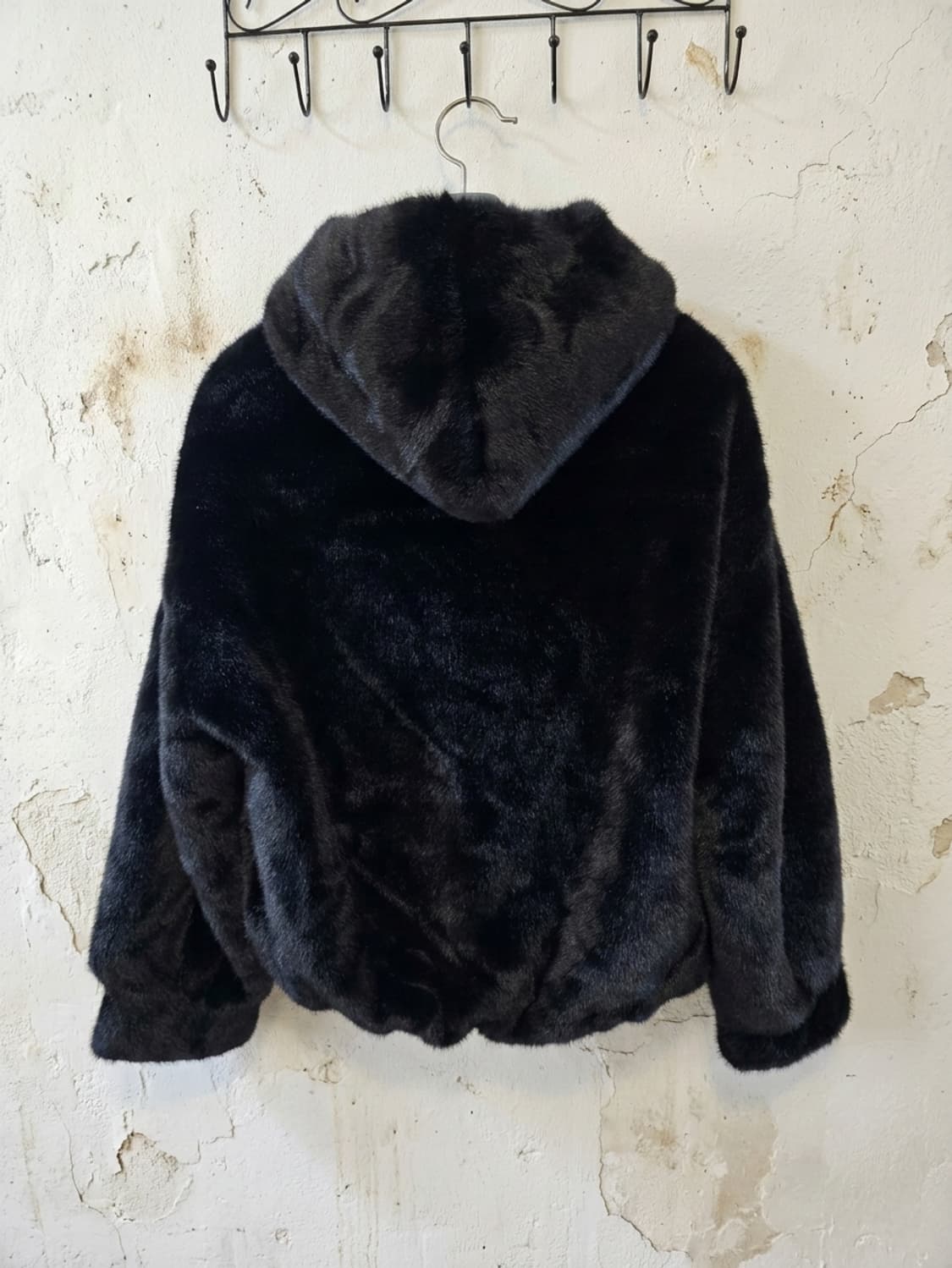 피에라 벨라 블랙 퍼 후드 집업 55 상품이미지2