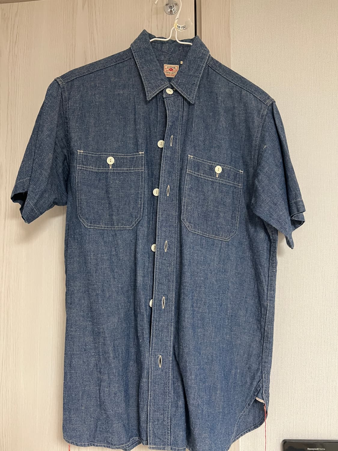 슈가케인 샴브레이 반팔 셔츠(small 14-14 1/2) 상품이미지1