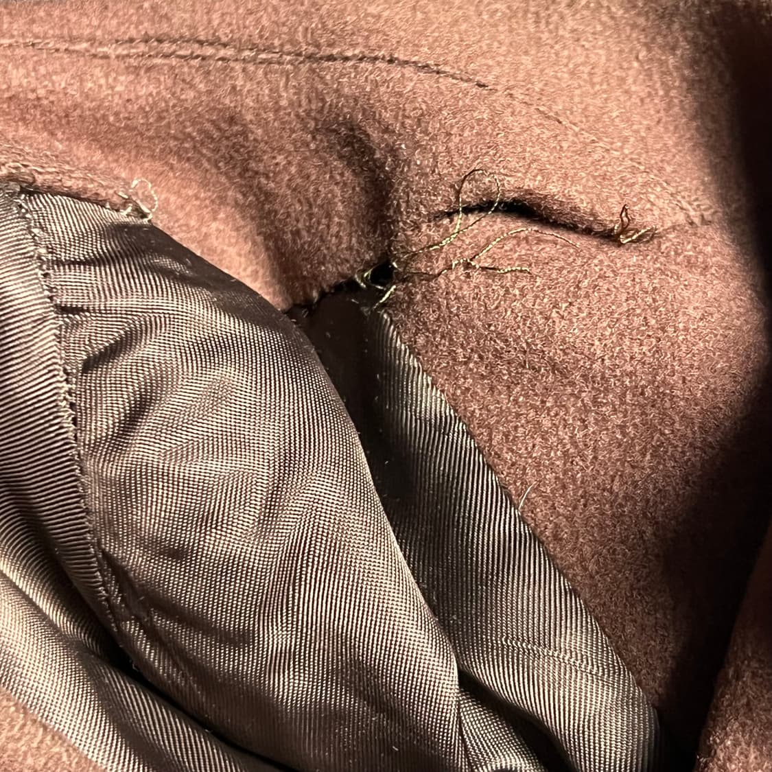 M 버버리 브라운 울 코트 상품이미지8