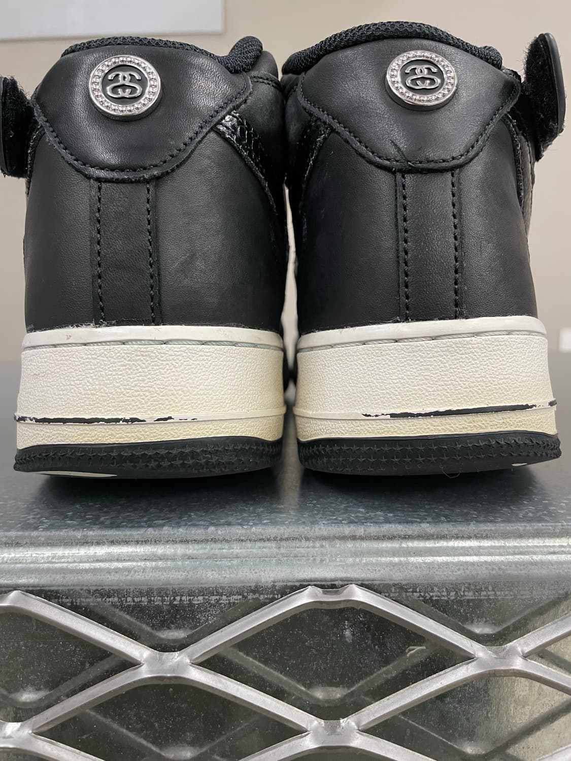 나이키 x 스투시 에어포스 1 미드 SP 블랙 280 (gr-4150) 상품이미지10