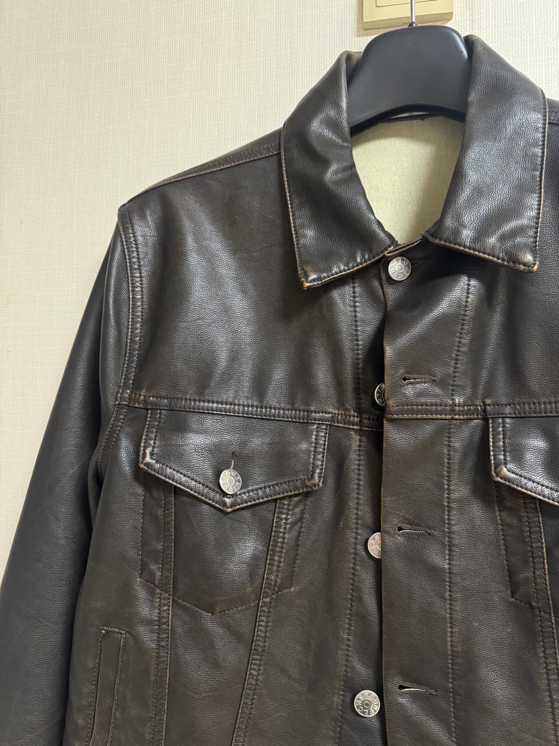 Sunflower 트러커 자켓 빈티지브라운 상품이미지4