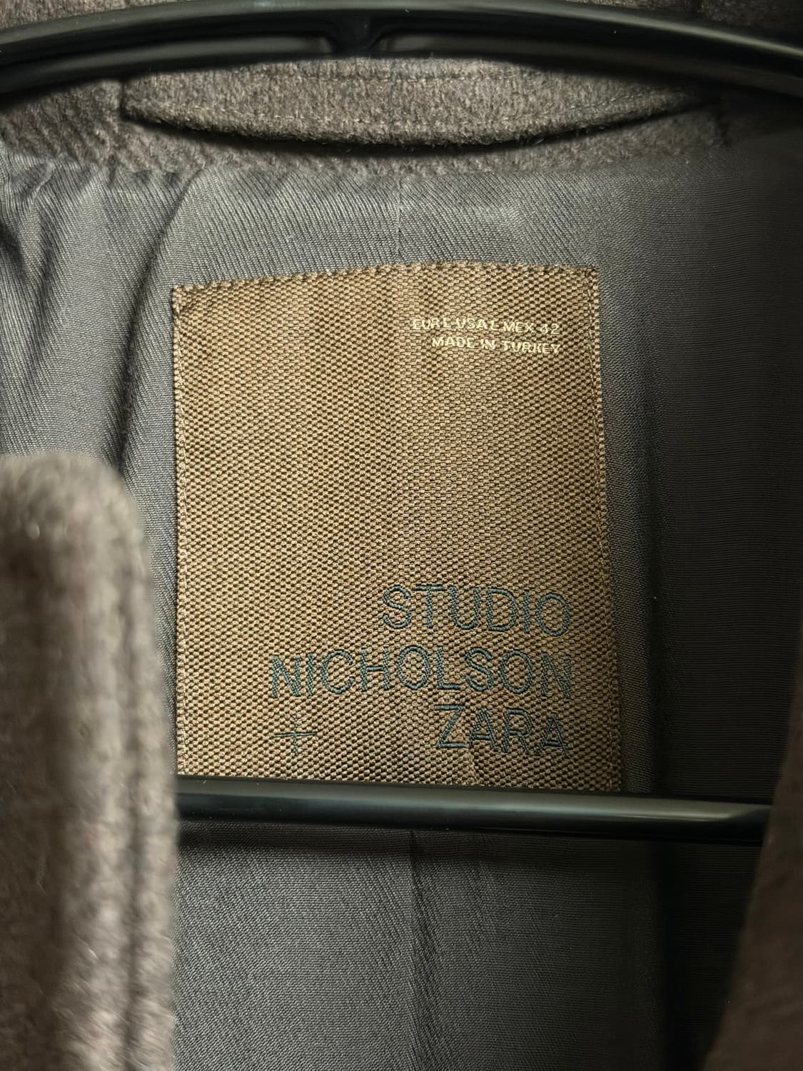 자라 스튜디오 니콜슨 레더 패치 코트 초콜릿 브라운 L 상품이미지4