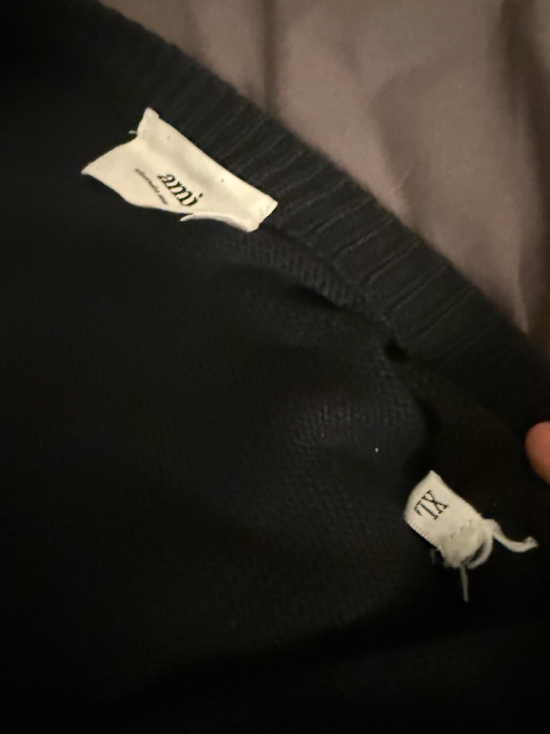 아미 스몰로고 가디건 남성용 XL 상품이미지3