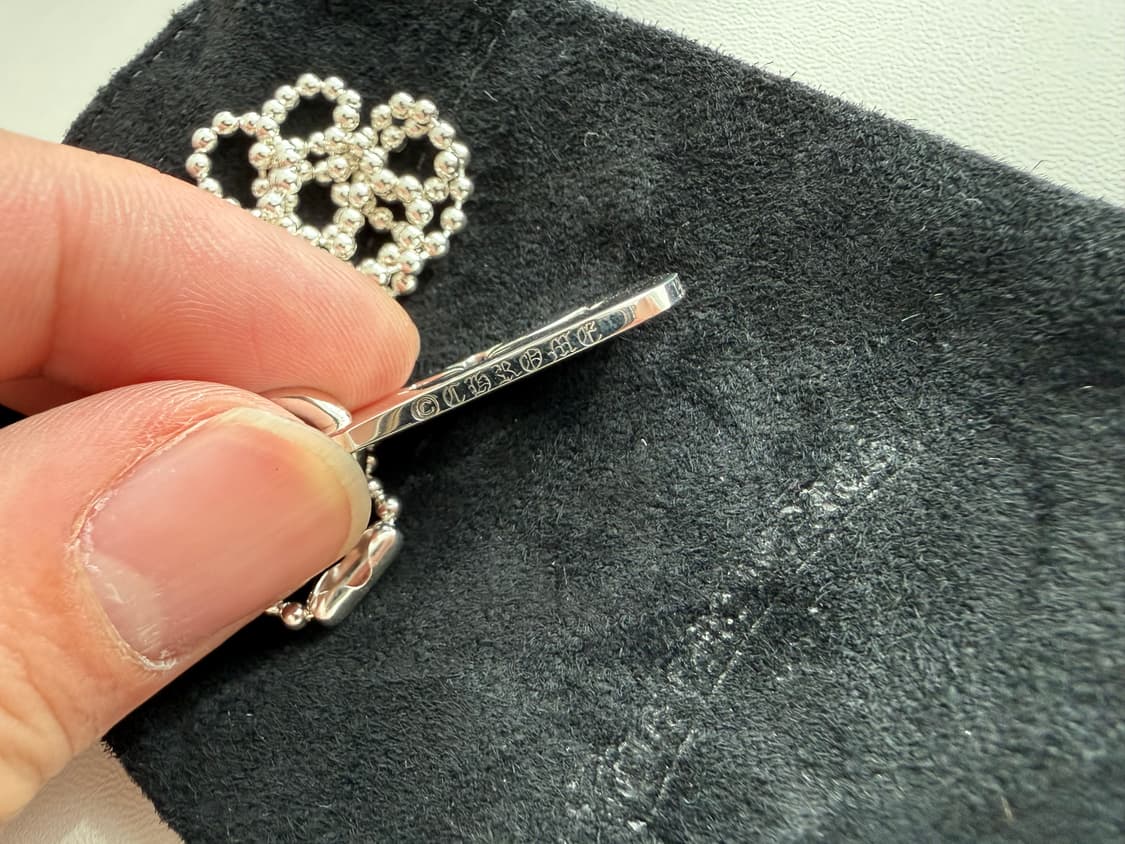 크롬하츠 타이니 도그택 실버 롤체인포함 상품이미지2