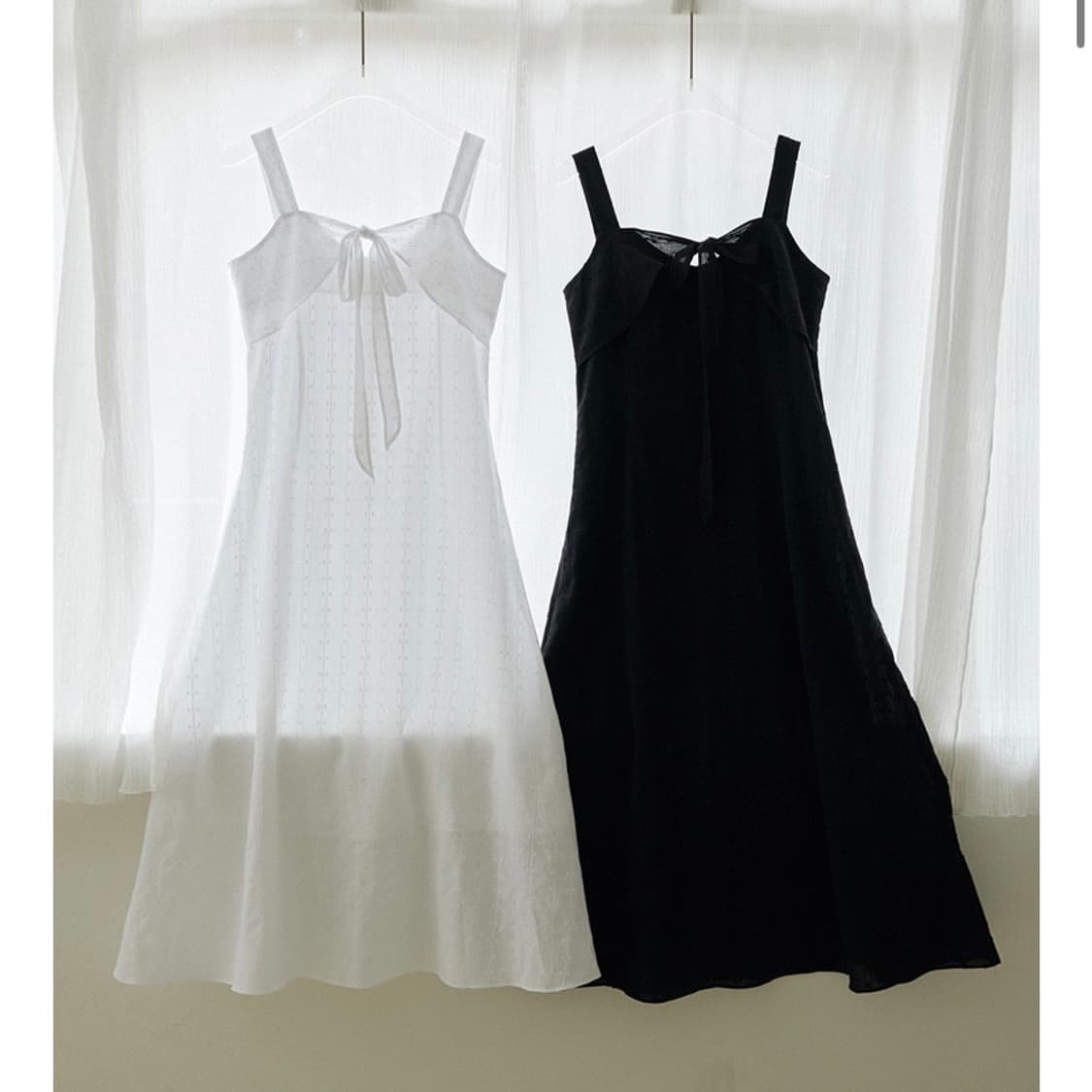 Ruffle sleeveless ribbon jacquard dress 상품이미지1
