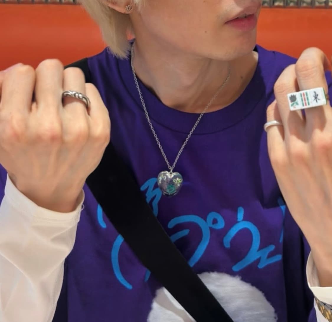 일본 마리모 하트 실버 팬던트 목걸이 후와후와하우스 상품이미지1