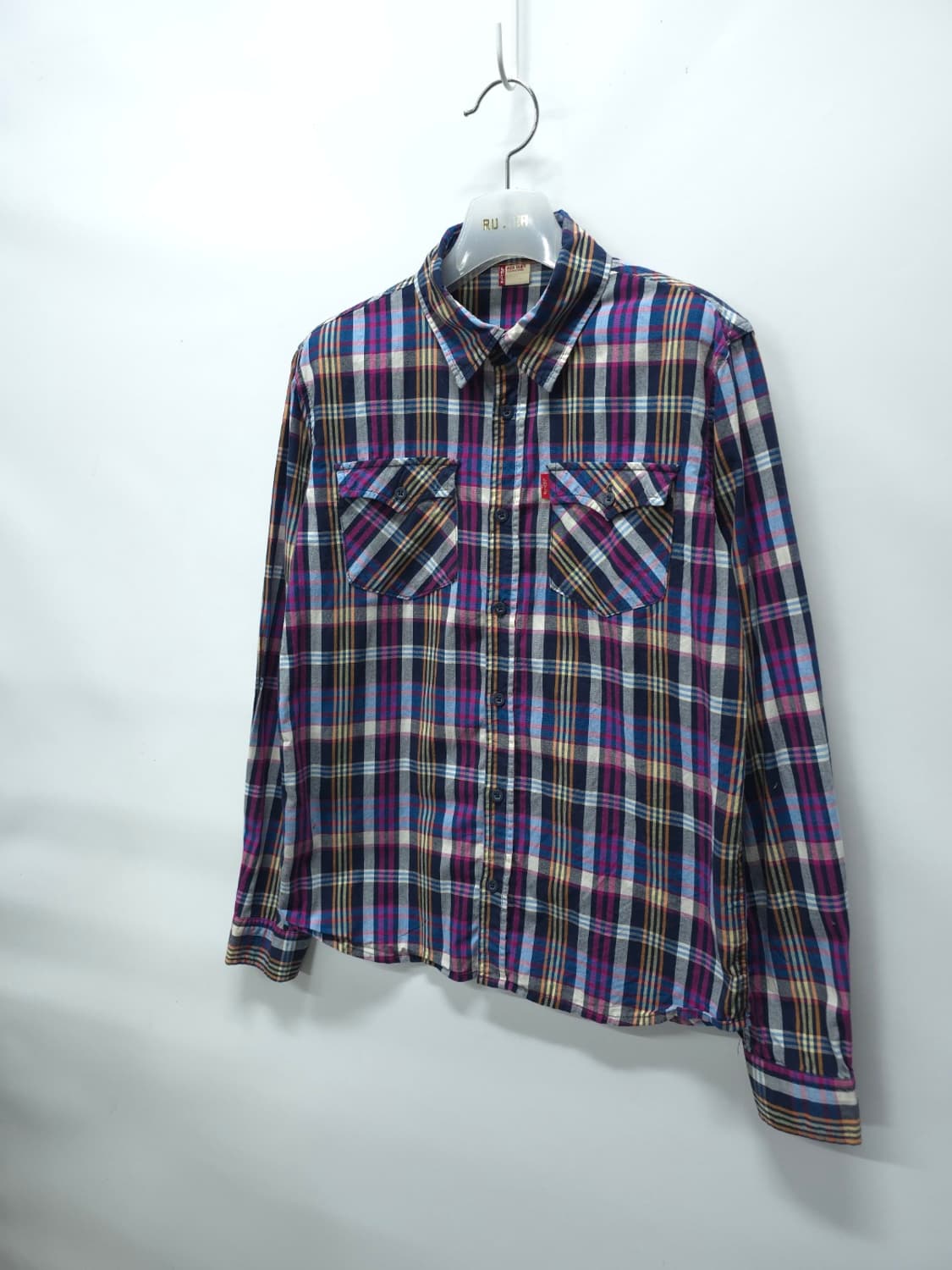 리바이스 여성 레드탭 퍼플 멀티 체크 웨스턴 셔츠(66) 상품이미지2