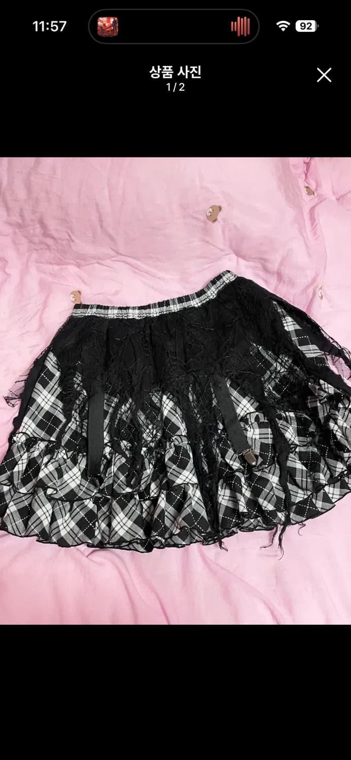 바디라인 스커트 고스로리 고딕 펑크  상품이미지1