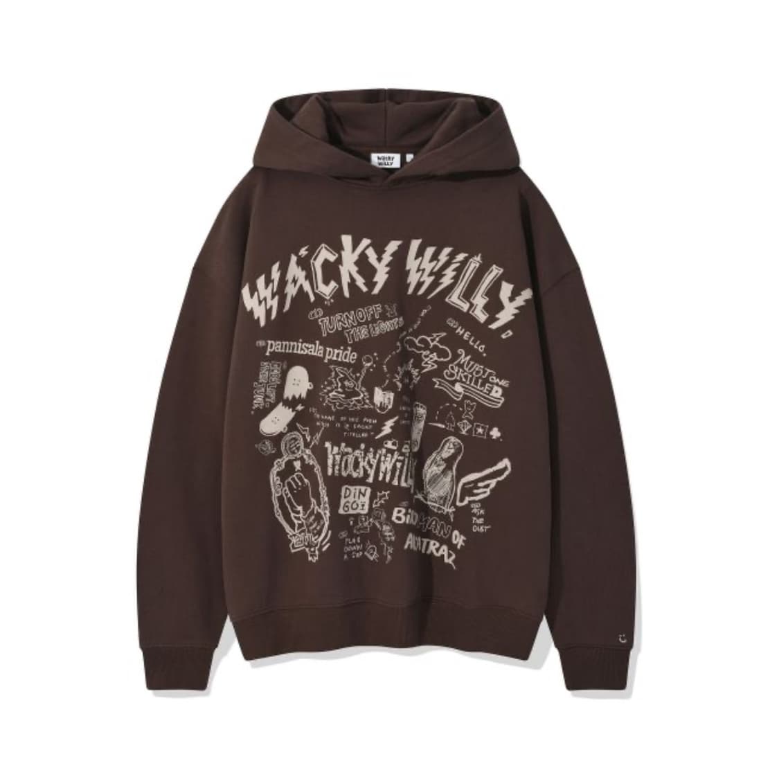 와키 윌리 그래피티 후드티 상품이미지1