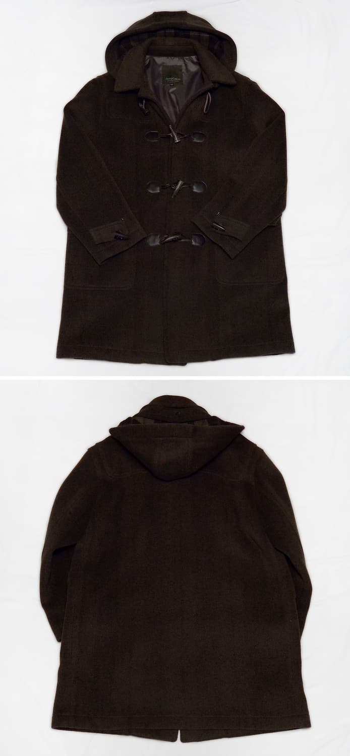 헨리코튼 오리지널 클래식 울헤링본 더플 코트 우드 그린 (105+) 상품이미지2