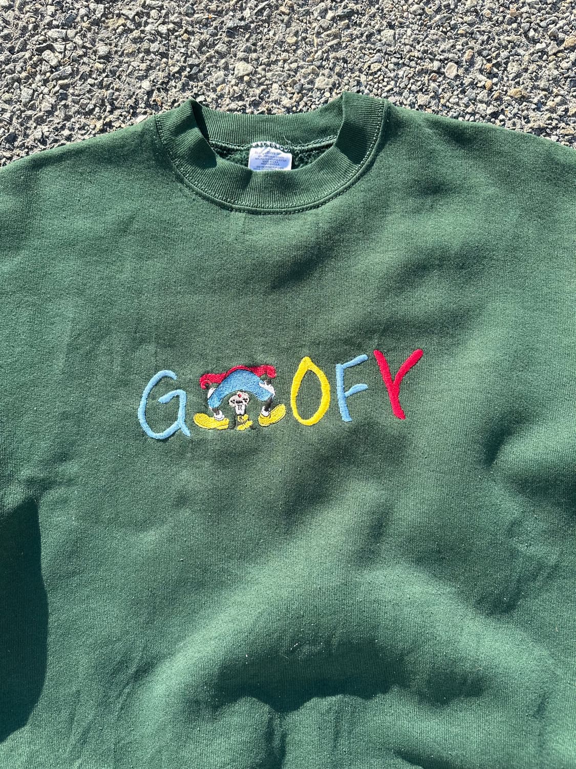 90’s Disney Goofy logo embroidery sweats 상품이미지4