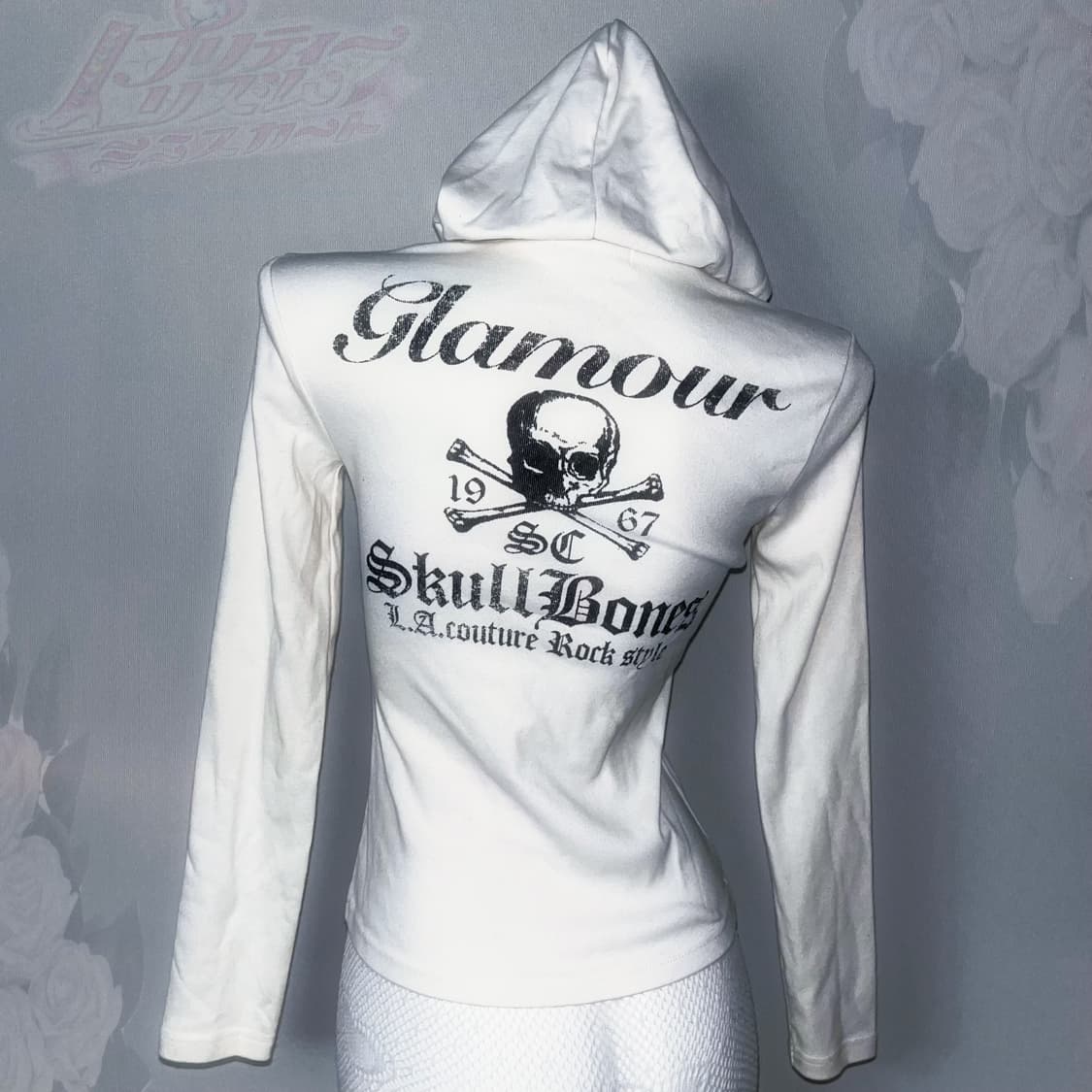 Skull & Bones  00‘s 갸루 와투케 페어리 그런지 스컬 후드 상품이미지4