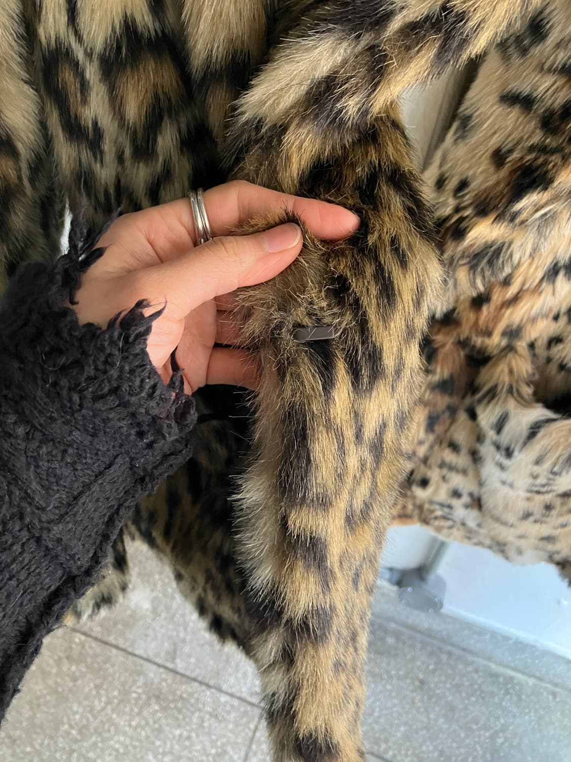 standalone 레오파드 퍼 자켓 상품이미지5