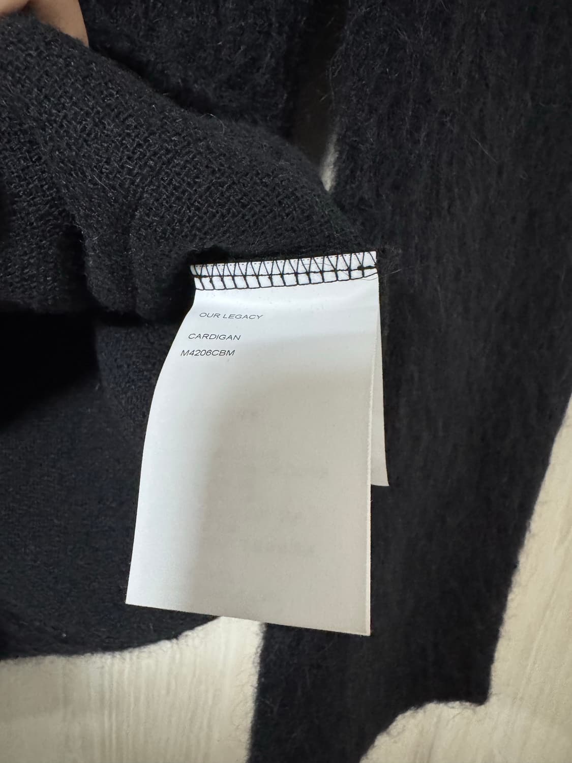 아워레가시 모헤어 가디건 48 블랙 상품이미지4