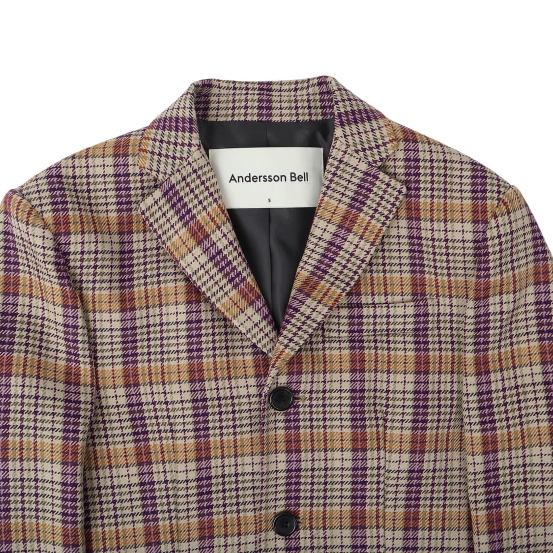 앤더슨벨 rome 싱글 체크 자켓 상품이미지2