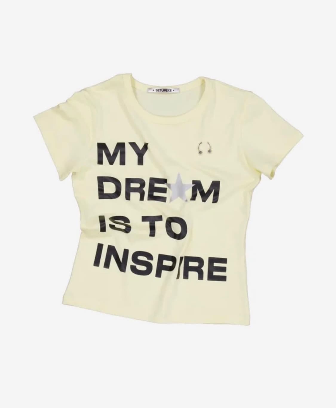 셋업엑스이 DREAM PIERCIENG YELLOW 반팔티 상품이미지1