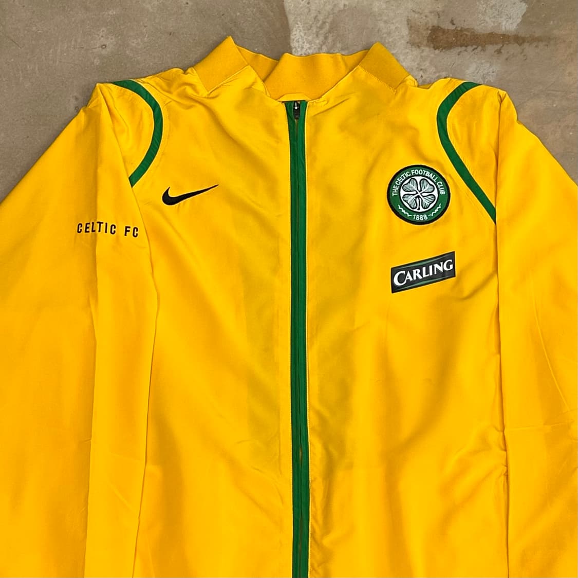 XL 나이키 빈티지 셀틱 FC 옐로우 바람막이 상품이미지1