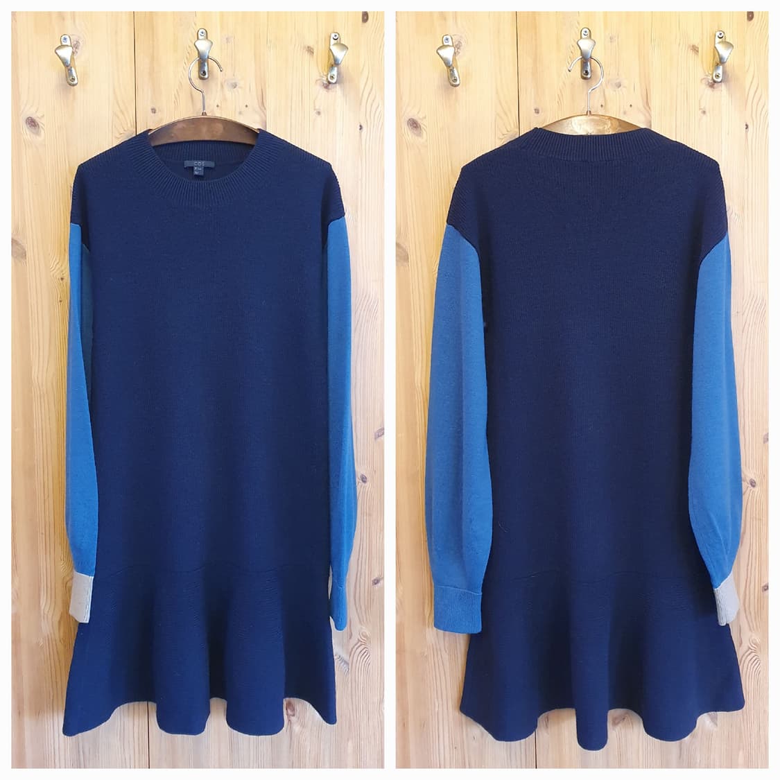 66.COS 컬러블록 울 원피스 상품이미지3