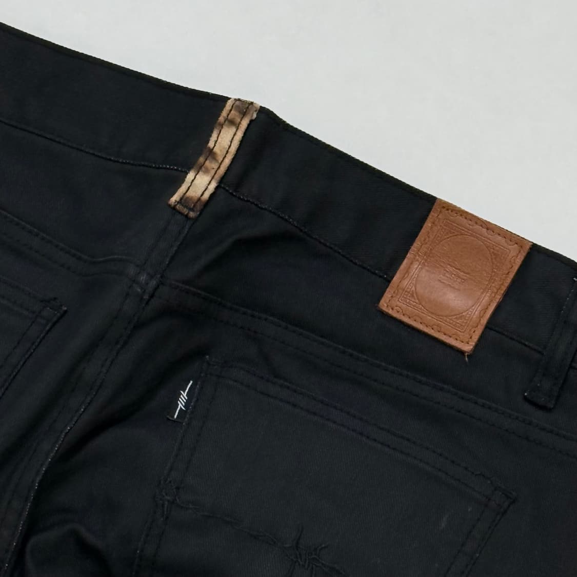 더스토리 레오파드 코팅진 상품이미지4