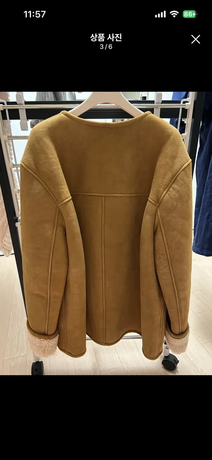 11am 양가죽 무스탕 M 상품이미지3