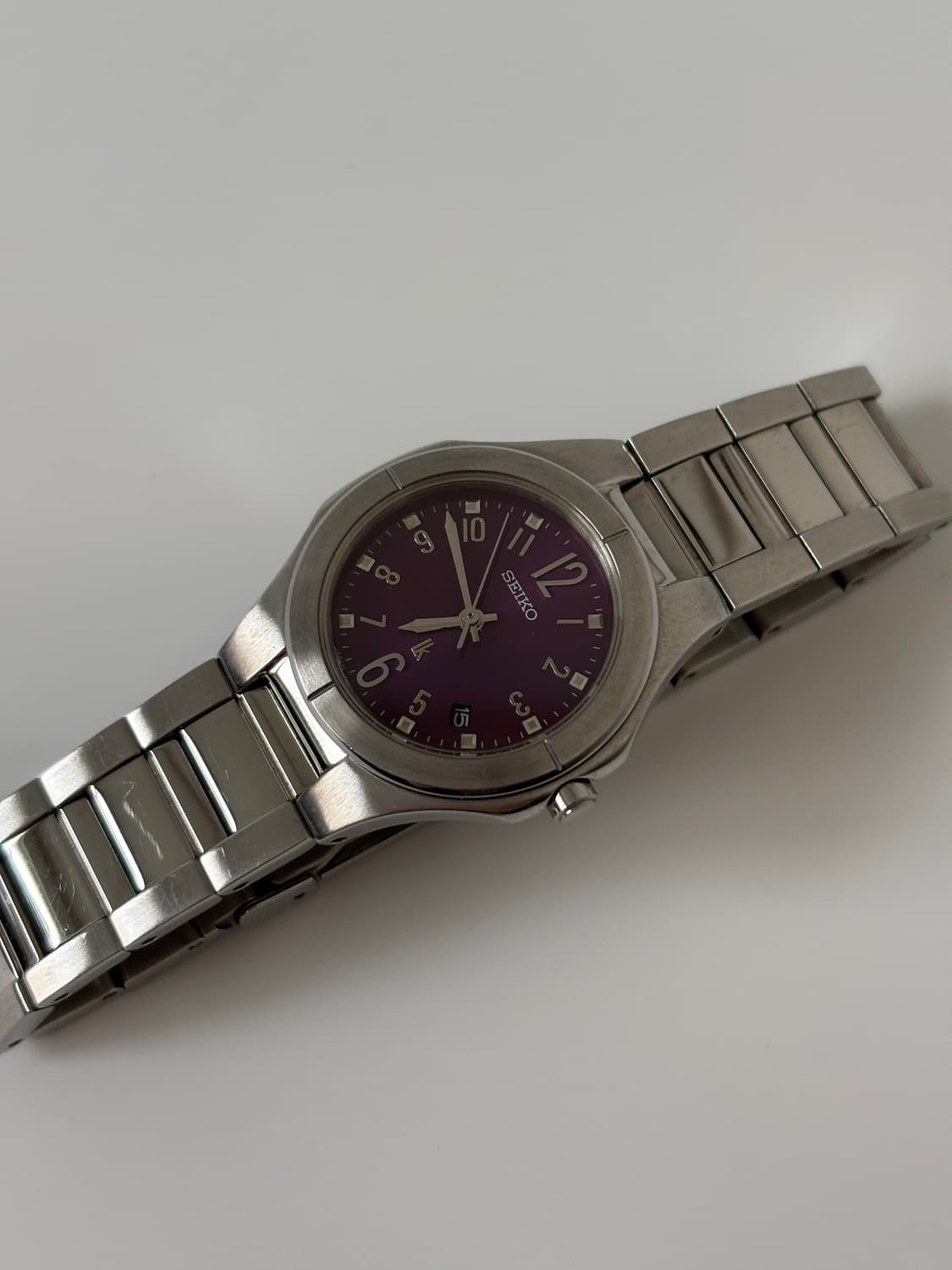 2000s Lukia Purple Dial Silver Quartz 상품이미지4