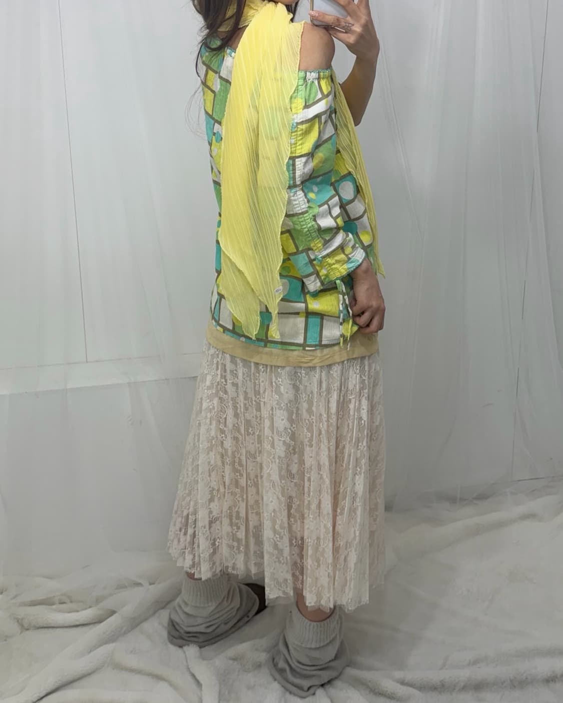 𖤐레몬 도트 하구미 set𖤐  상품이미지3