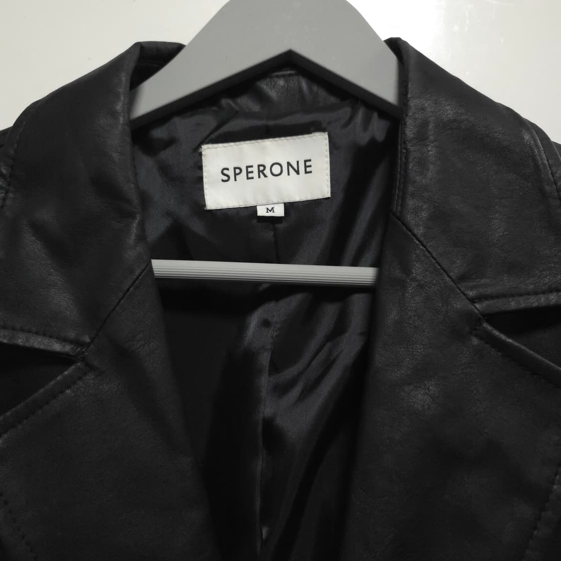 SPERONE 브랜드의 블랙 레더 자켓 M 상품이미지4