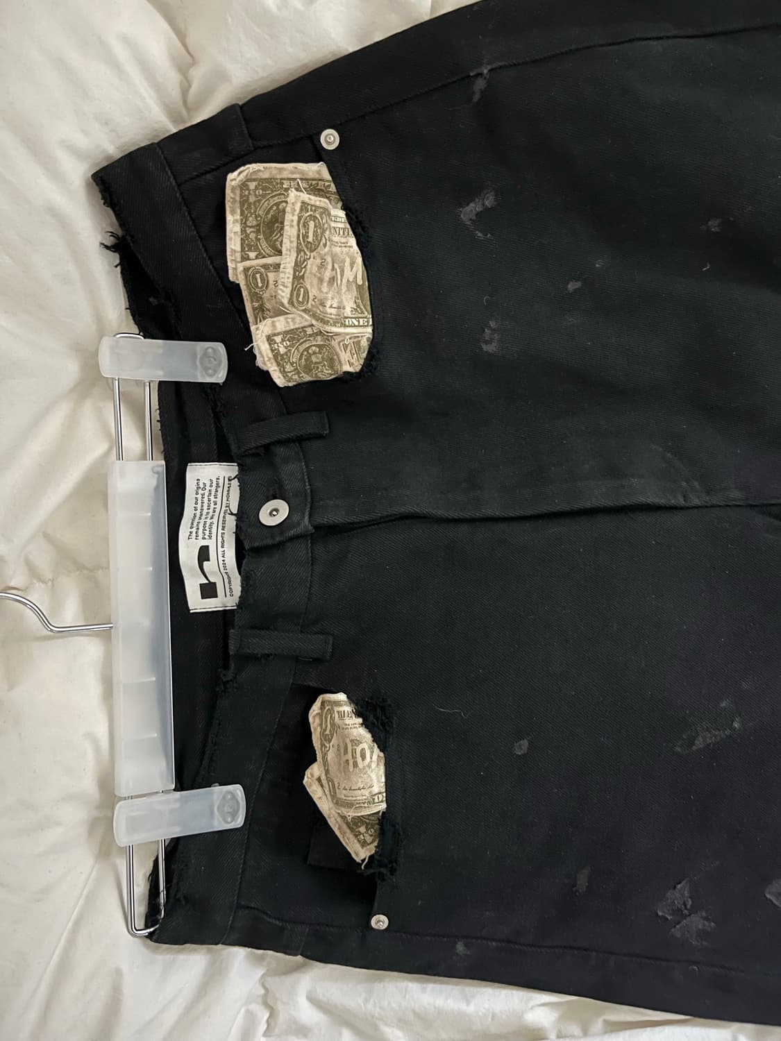 $13 Bill Pocket Pants Black 상품이미지3