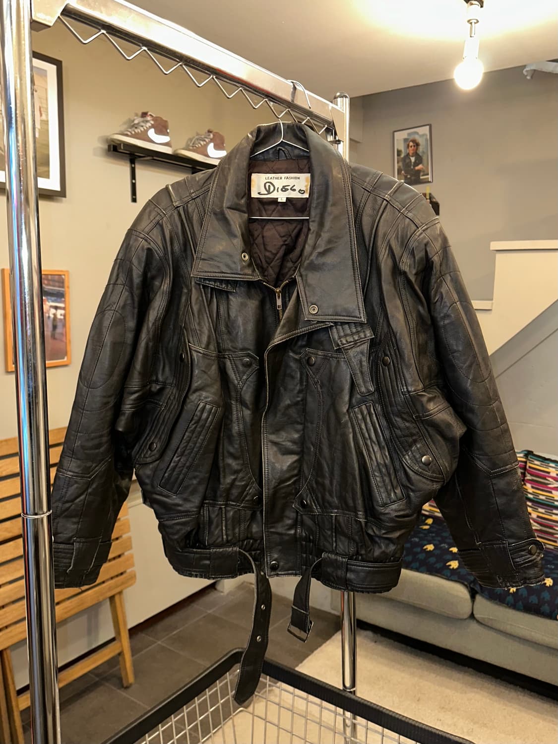 90’s Japanese shell leather utility JK 상품이미지5