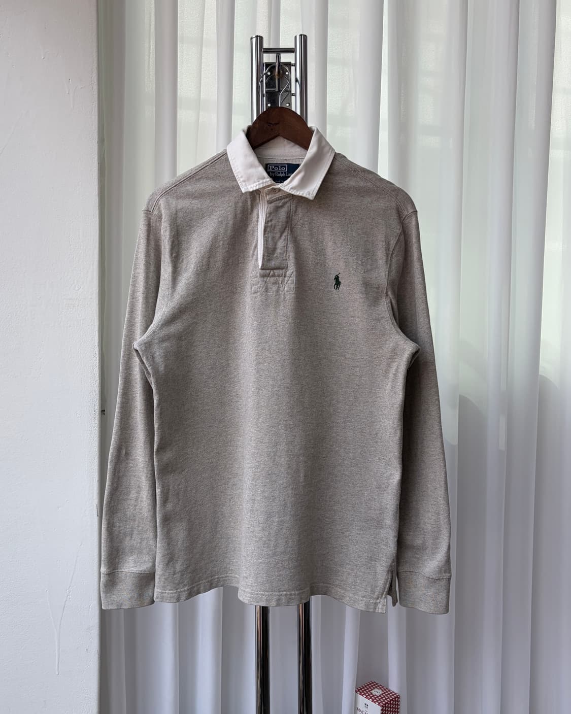 [L]폴로 랄프로렌 엘보 패치 럭비 티셔츠 상품이미지3