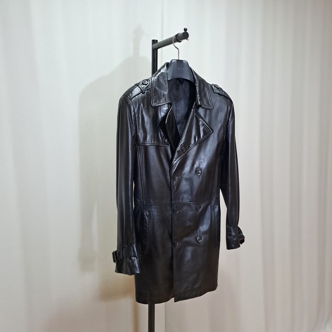 (택포) PERI GORD 소가죽 견장 더블코트 100 B596 상품이미지3