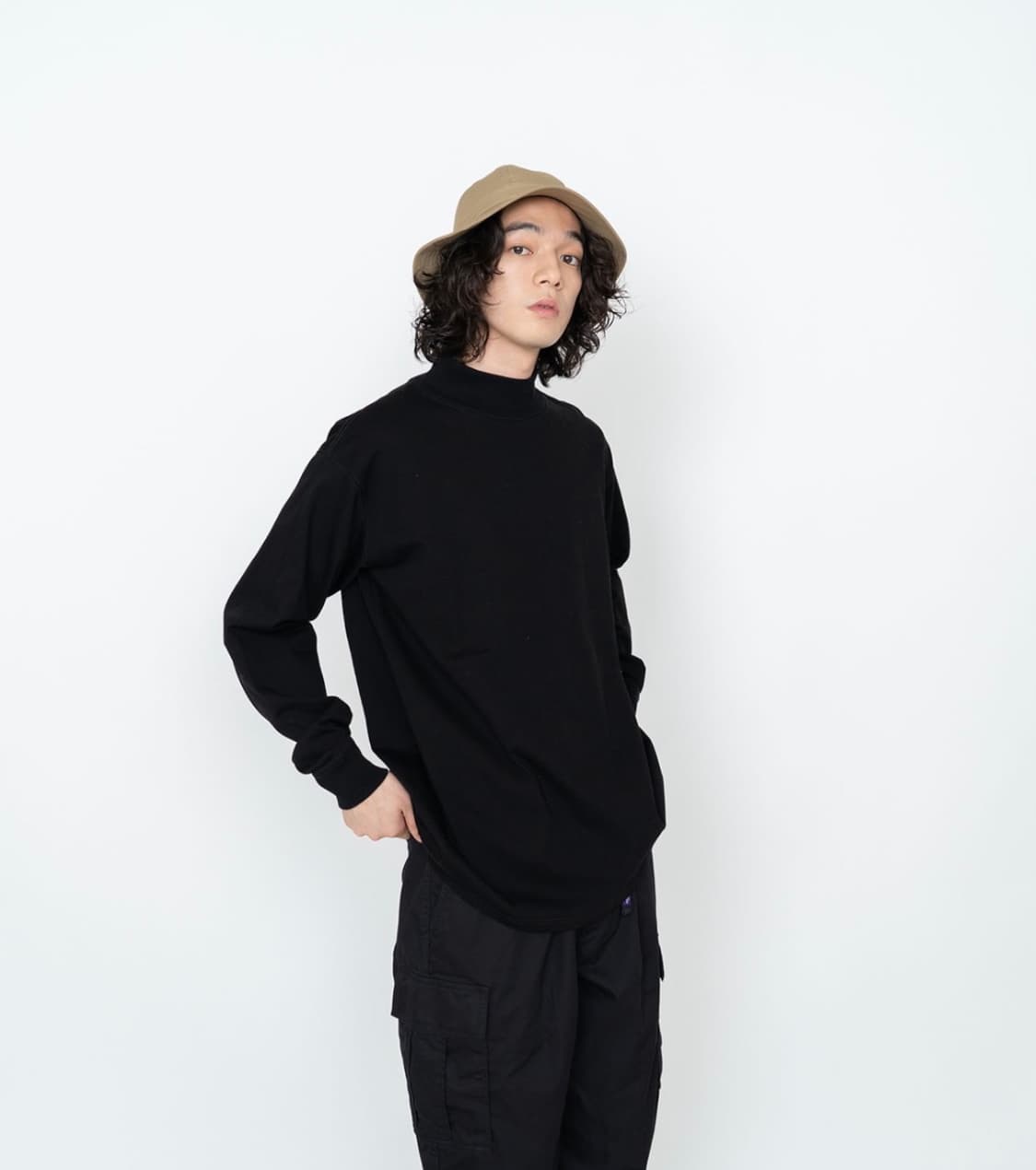 노스페이스 퍼플라벨 / 7oz L/S Mock Neck Tee / M 상품이미지2