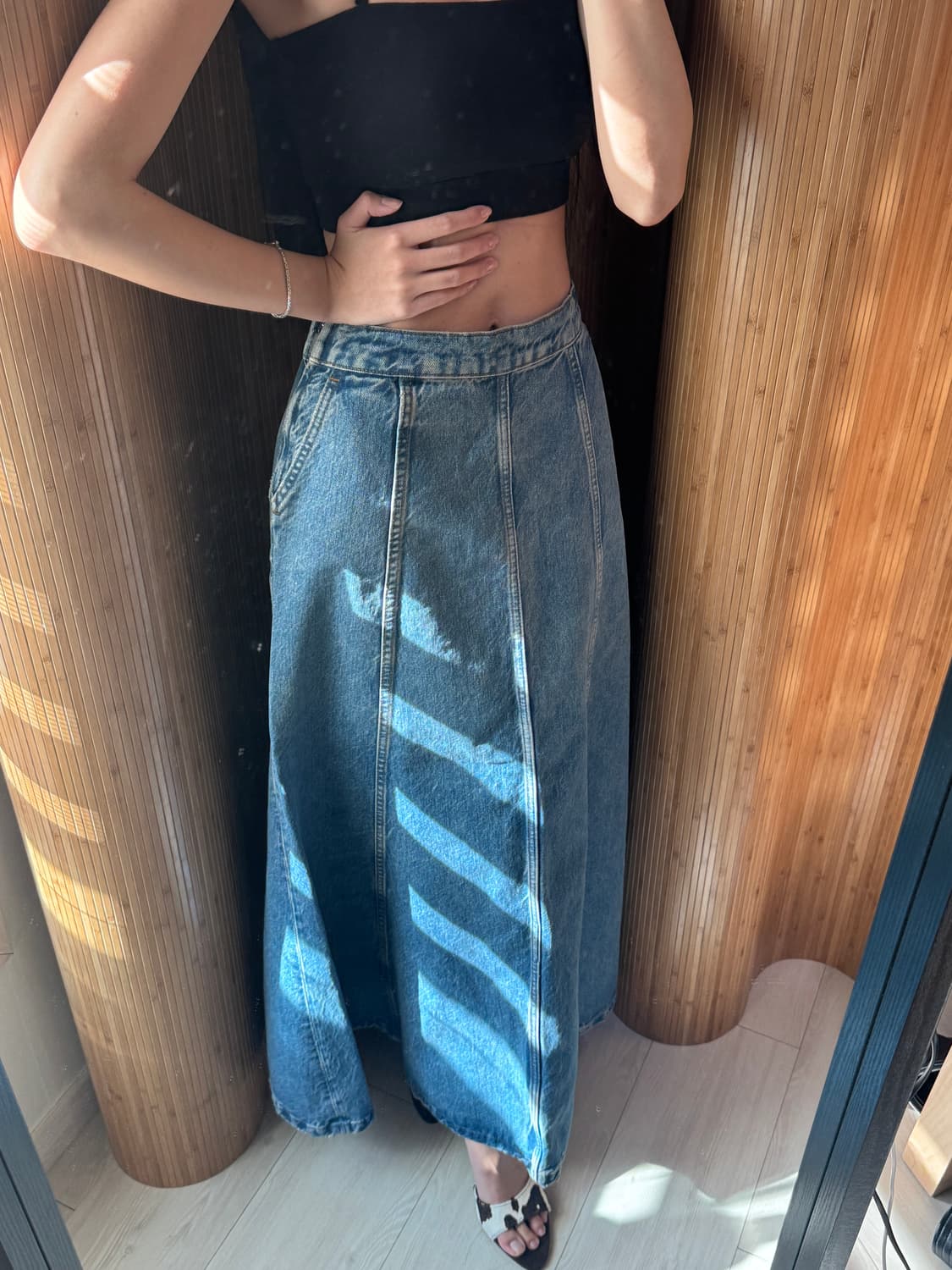 Zara 머메이드 롱 맥시 데님 스커트 상품이미지6