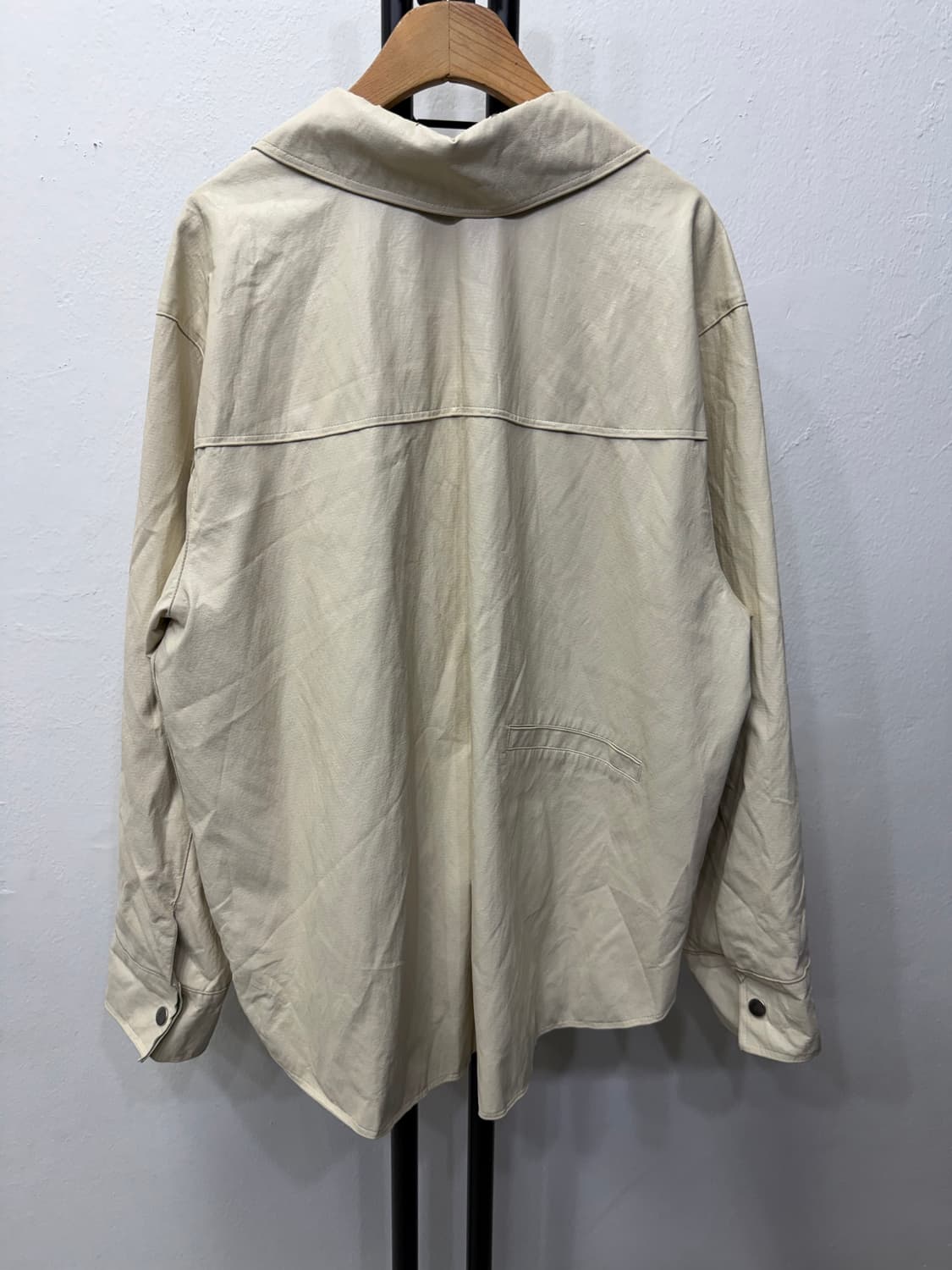정품) TIME 타임1993 한섬 20ss 오버핏 가죽자켓 82 상품이미지4
