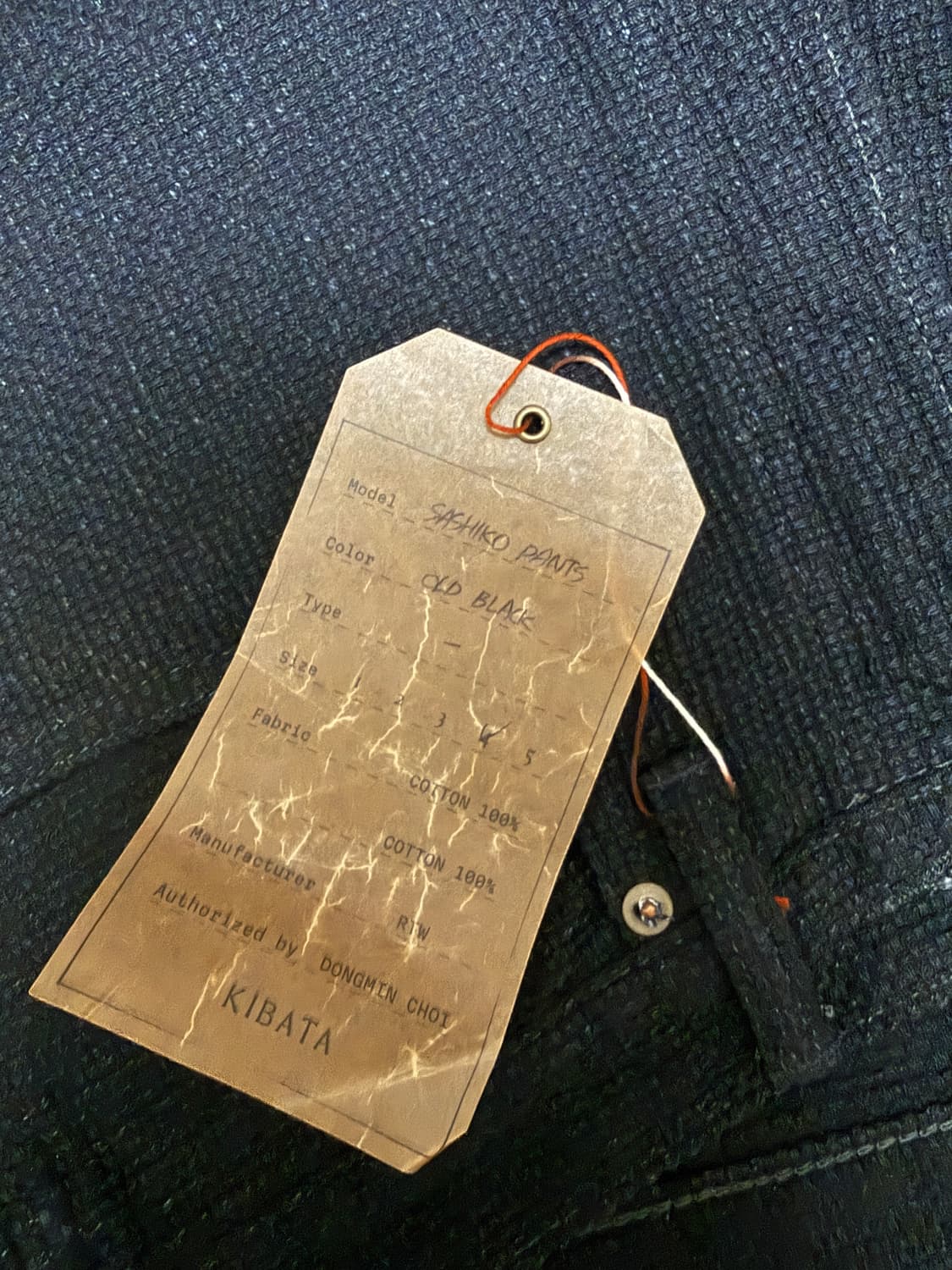 키바타 사시코팬츠, 올드블랙, 4사이즈 상품이미지4