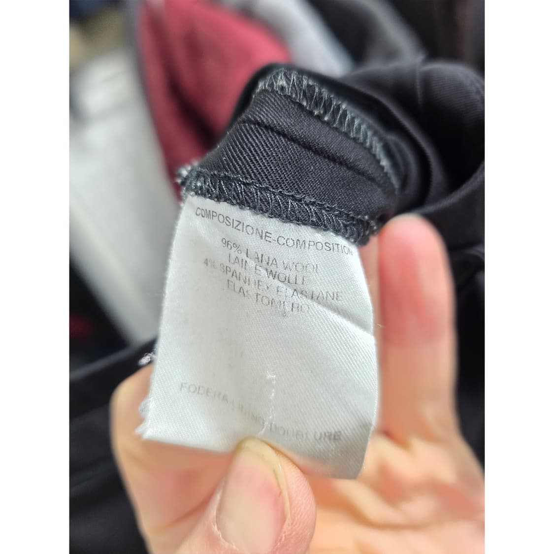 택포_ 구찌 여성 블랙 부츠컷 바지 31인치 상품이미지3