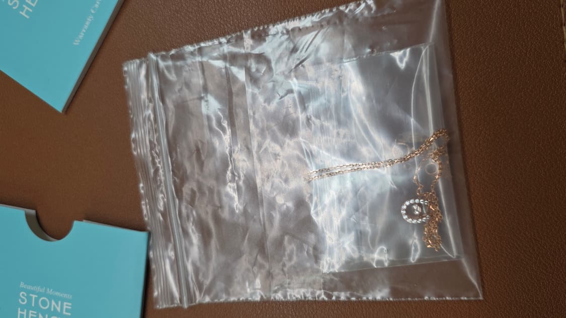 스톤헨지 댄싱스톤 로즈골드 14K 목걸이 (세척 완료) 상품이미지4