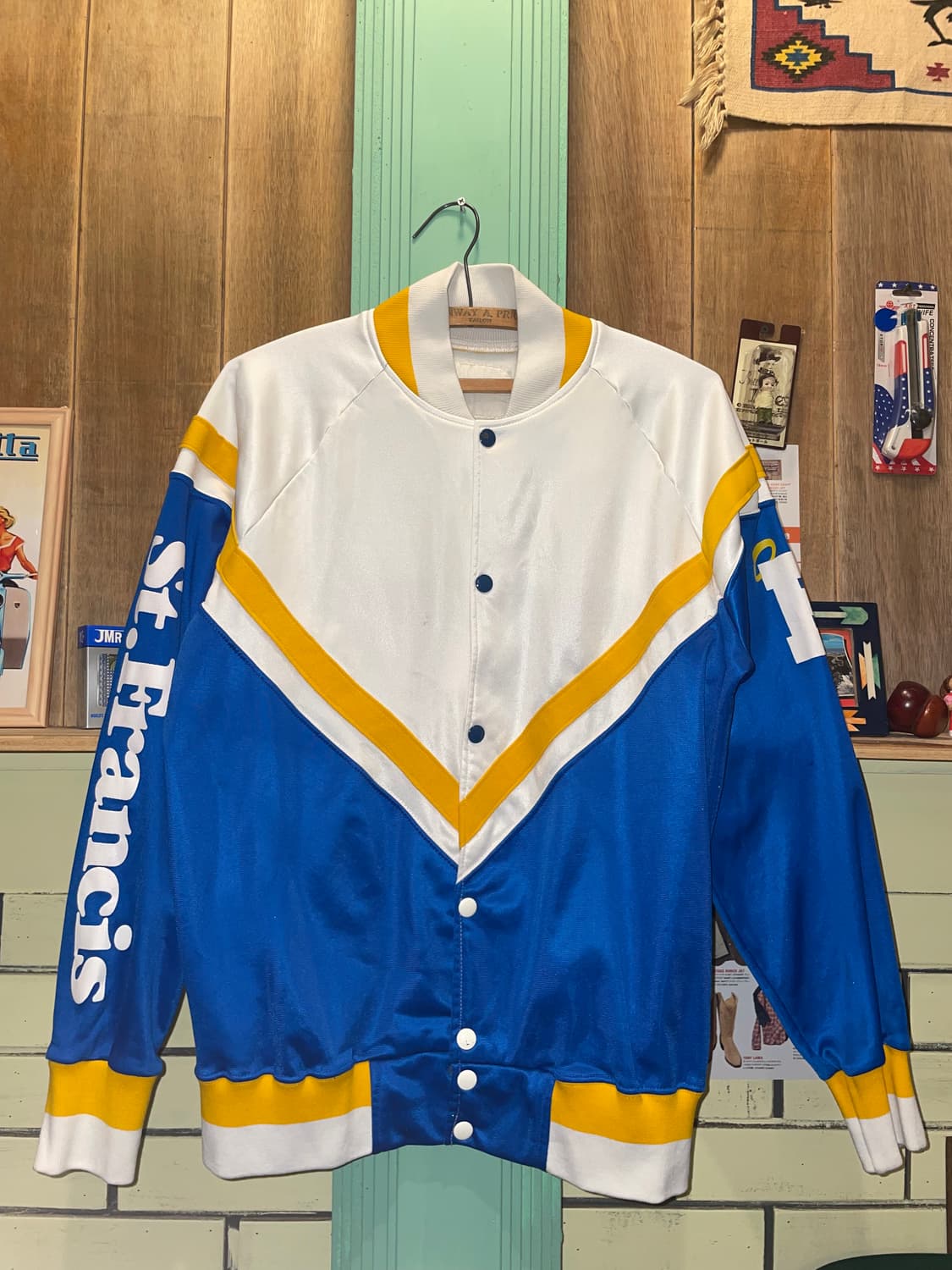 Vintage St. Francis Satin Jacket ​ 상품이미지1