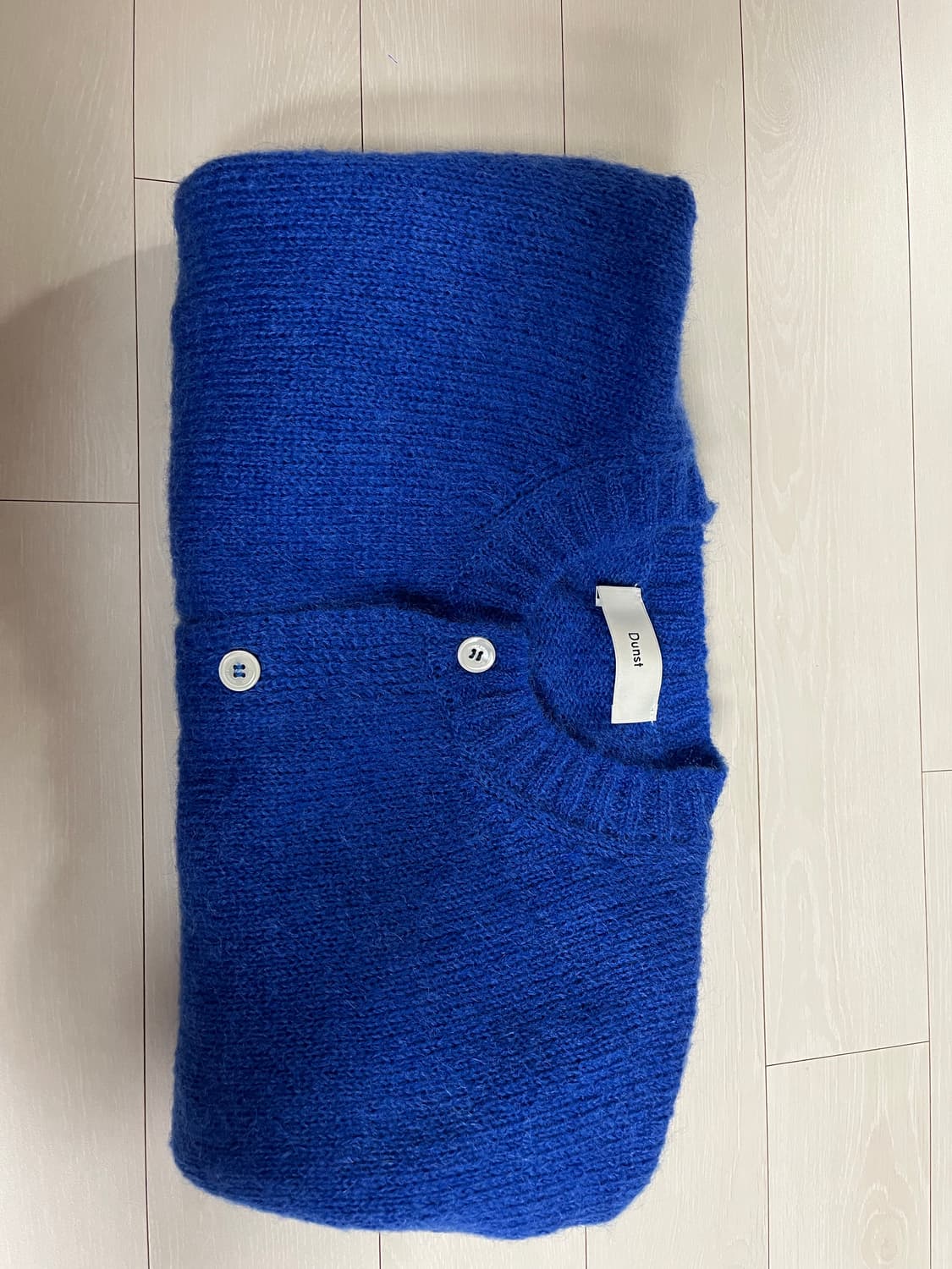 [Dunst]유니섹스 키드-모헤어 크루넥 니트 가디건_블루(M size) 상품이미지7