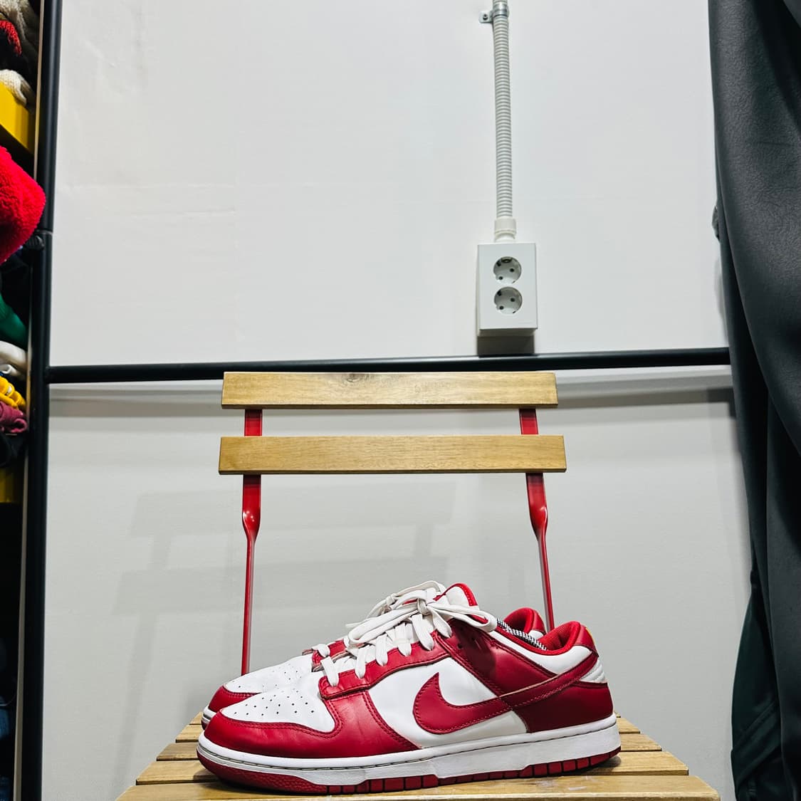 285) 나이키 운동화 남성 남자 신발 덩크 로우 범고래 레드/화이트 상품이미지3