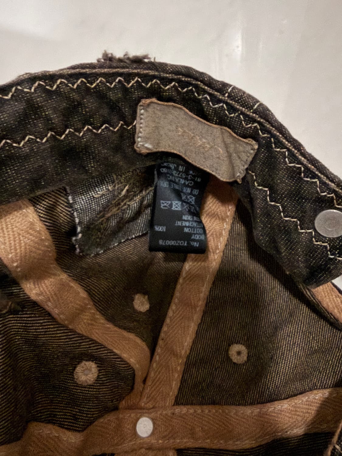 카시라 빈티지 데미지 데님 볼캡 상품이미지3