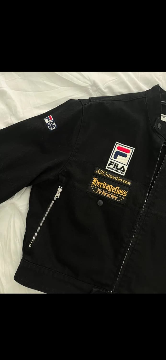 헤리티지플로스 휠라 필라 바이커 자켓 M 상품이미지3