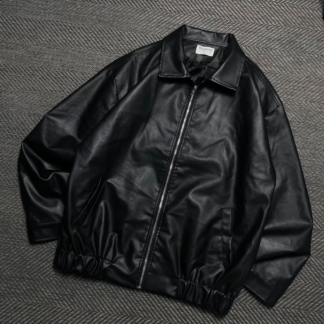 빈티지 미니멀 가죽 레더 싱글 자켓y 5317 상품이미지1