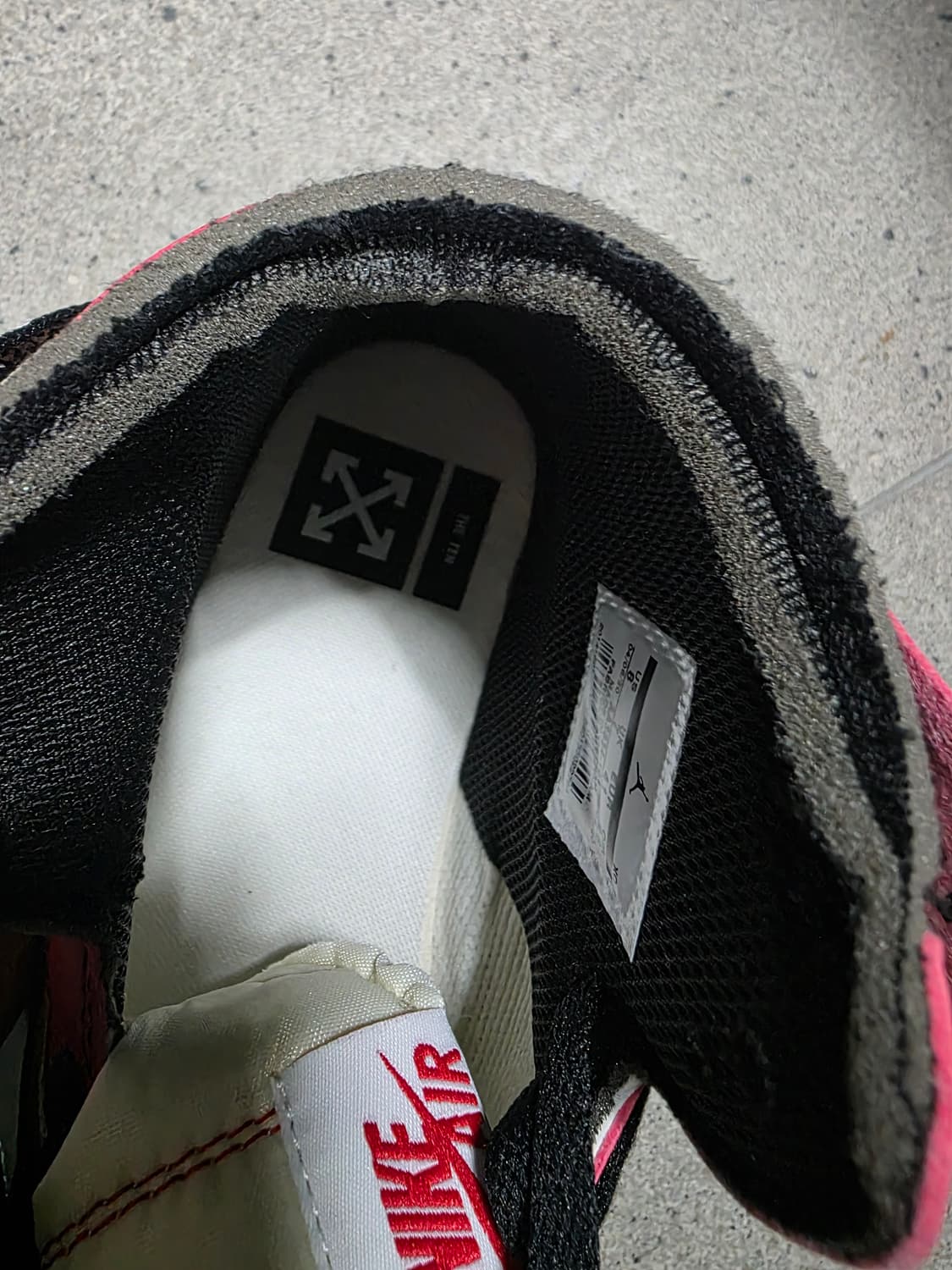 나이키에어조던1시키고OG off-white 커스텀 상품이미지5