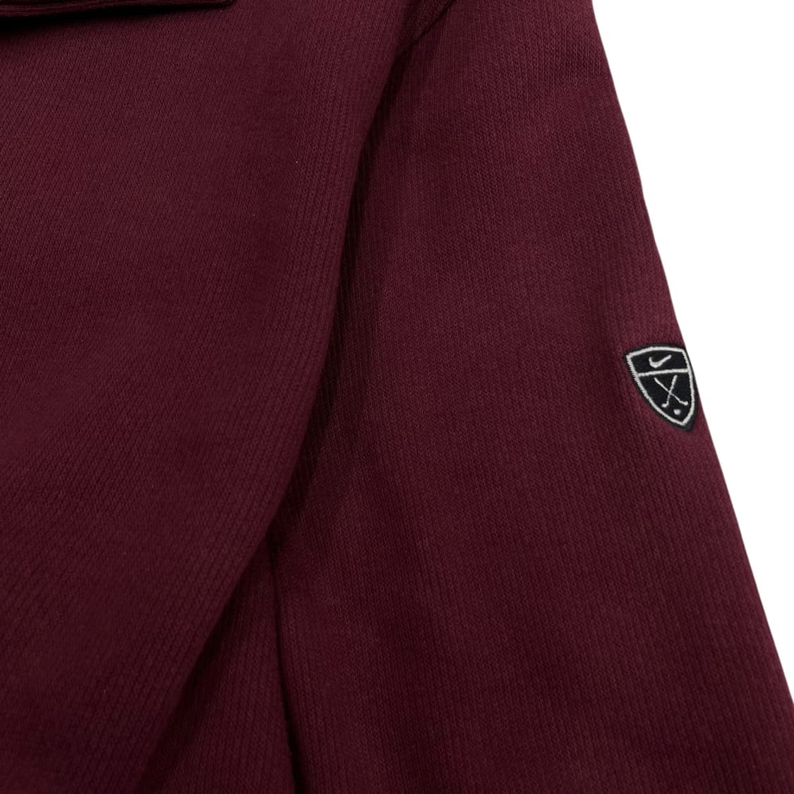 나이키 블랙 스우시 포켓 버건디 반집업 맨투맨 L 상품이미지5