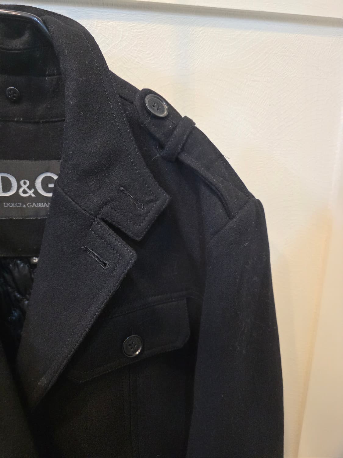 돌체앤가바나 D&G 블랙 울혼방코트 54 상품이미지3