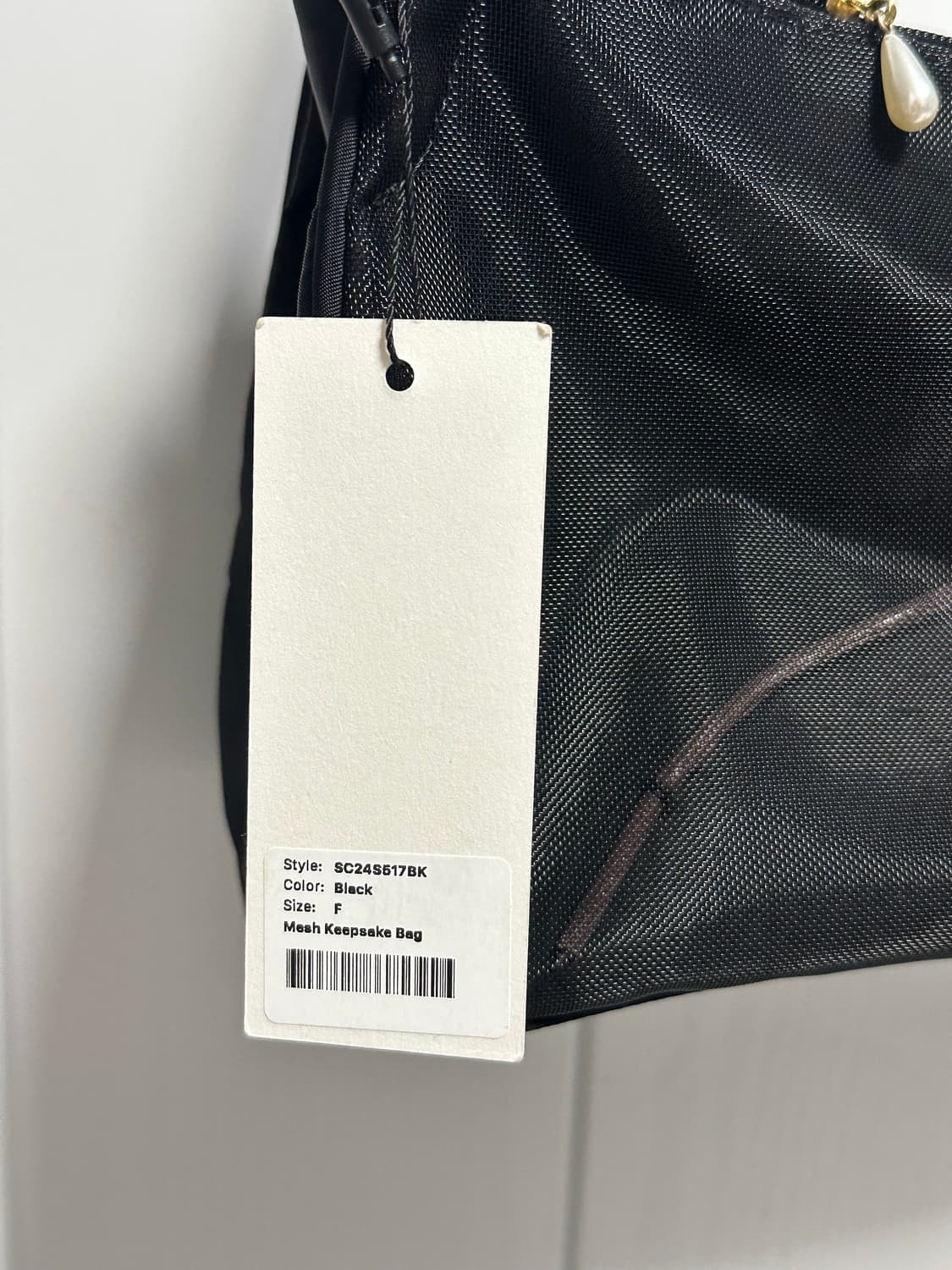 스컬프터 장미 메쉬 킵세이크 백 블랙 상품이미지7