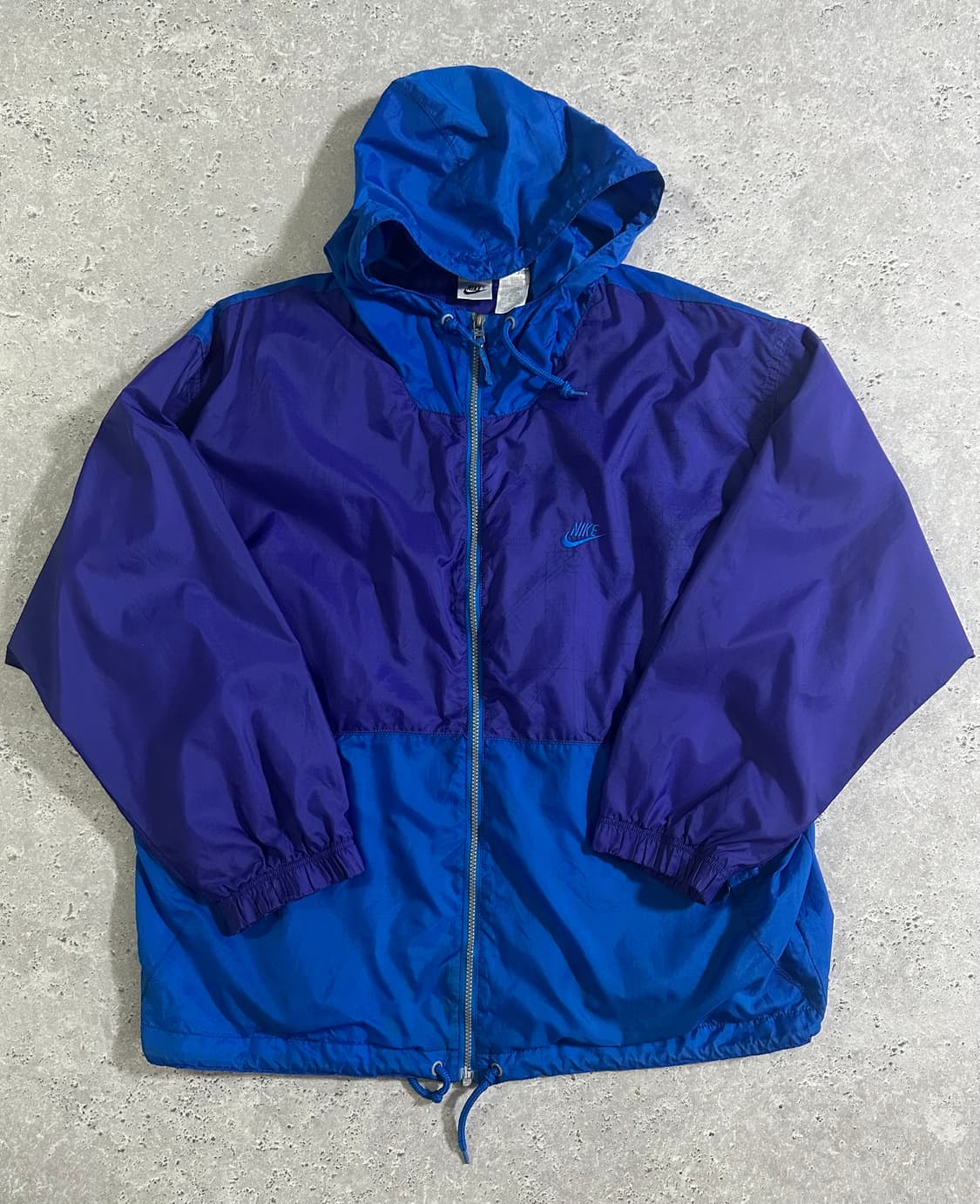90s Nike 아카이브 블루 퍼플 배색 윈드브레이커 상품이미지2