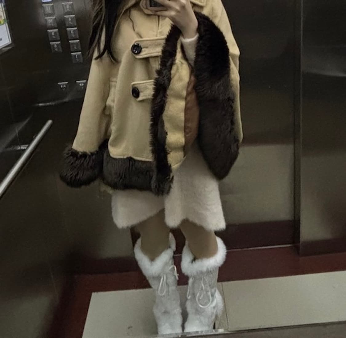 앙크루즈 앙고라 니트 원피스 갸루 히메깔 일브 상품이미지2