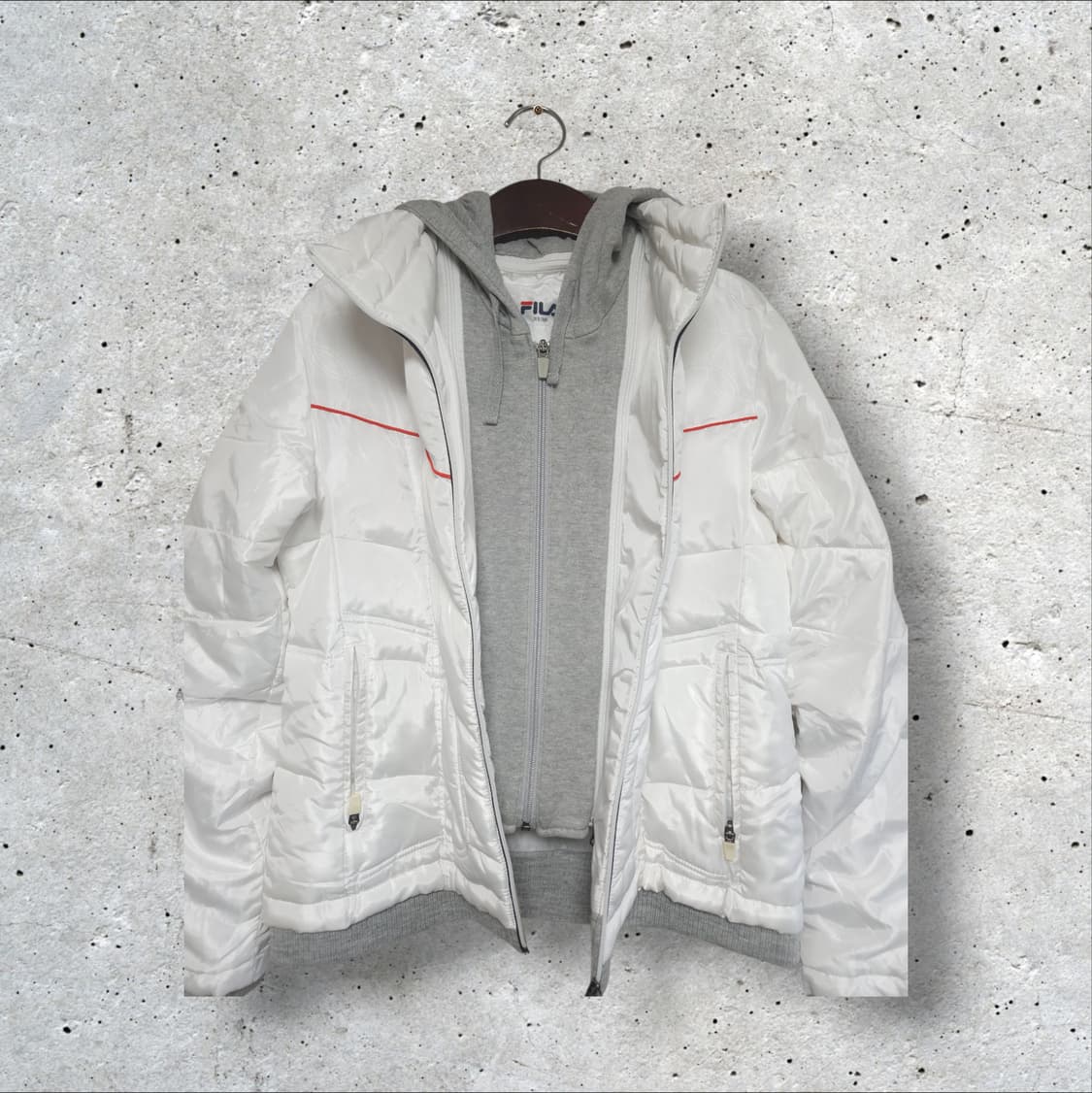 휠라 이중 후드 푸퍼 패딩 (95/M) 상품이미지3